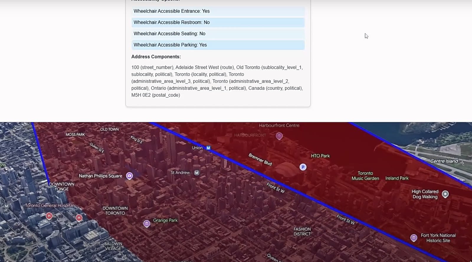 Driving a 3D Map by Voice
