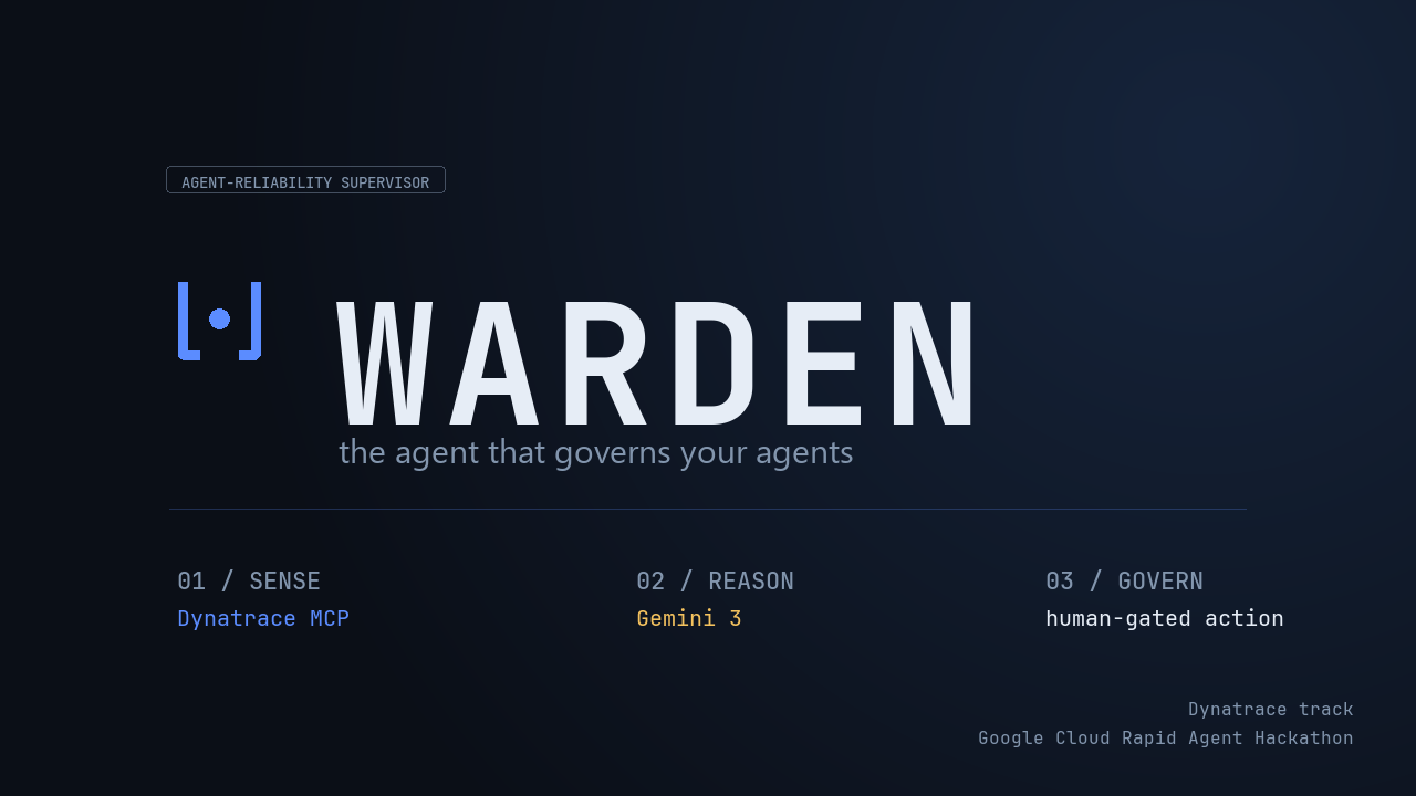 Warden: I Built an Agent That Governs Your Other Agents